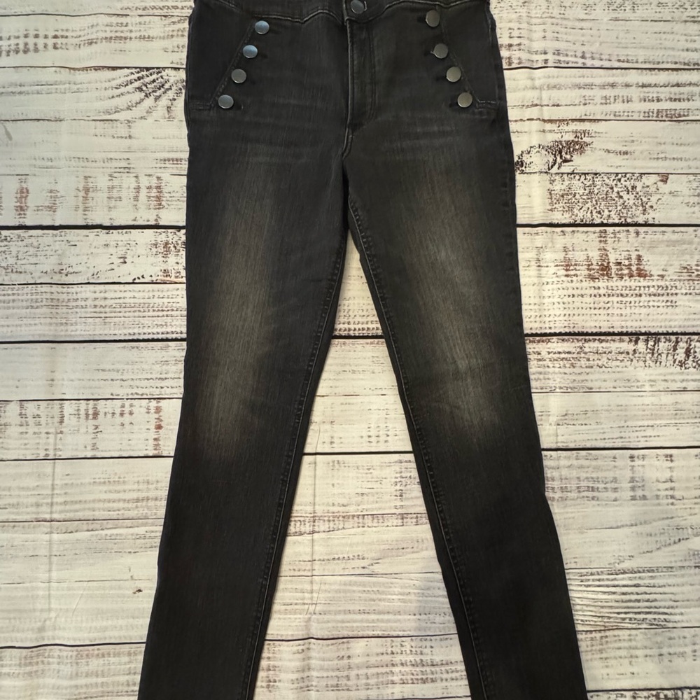 Express High Rise Black Wash Women's Skinny Jeans